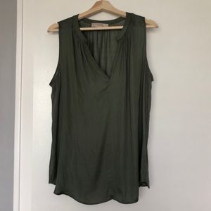 Olive green blouse worn once
